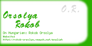 orsolya rokob business card